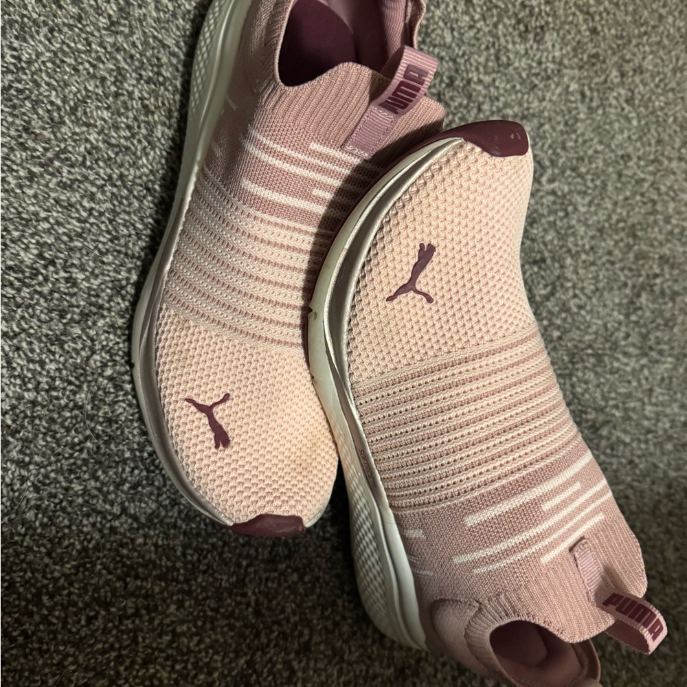 PUMA Women's Blush Pink Slip-On Sneakers